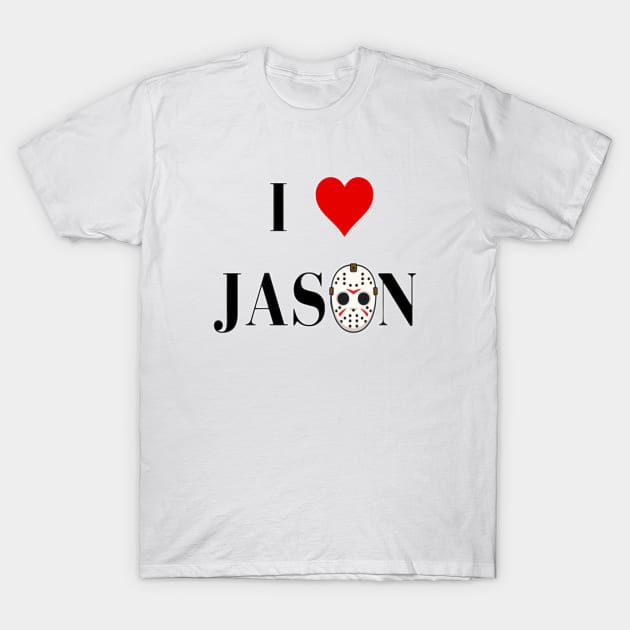 I Love Jason T-Shirt by Sample Chapter Store